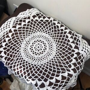 Floral Crochet Doily Large
